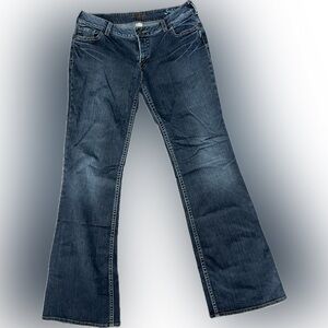 Silver Jeans Dark Blue Flare Women's Jeans